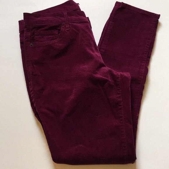 Old Navy Burgundy Corduroy Pants - Picture 1 of 5